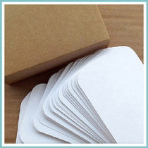 Rounded Corners White Card word card (boxed) word card abstracts card without injury 100 boxes list price