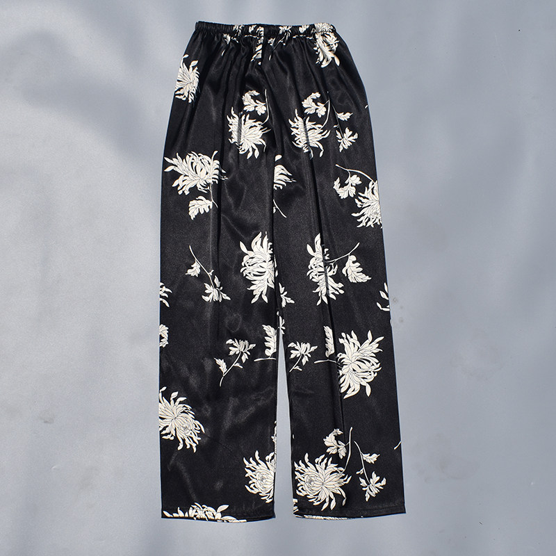 Subplume Sleeping Pants Woman Long Pants Silk Women Spring Summer Fall Men Ice Silk Big Size Easy to Loose Home Pants Mosquito-proof Pants