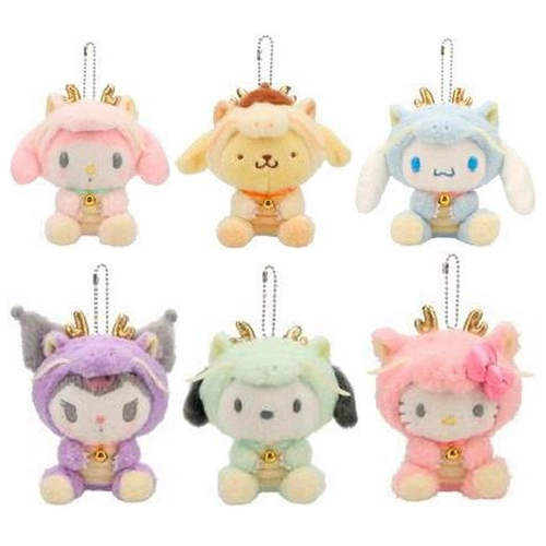 [Pre -Sale в январе] Sanrio Japan Sanrio 2024 Dragon Year Limited Zodiac Plush Penden Mini