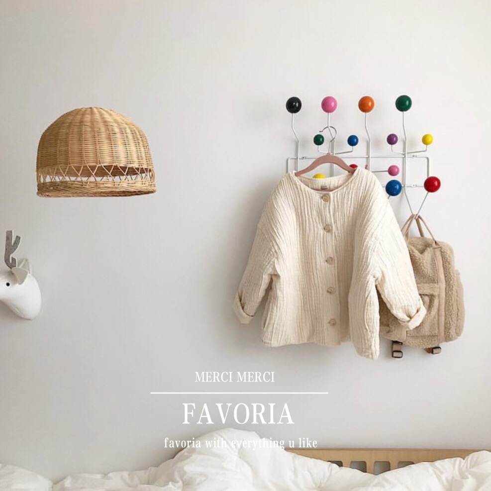 Korean style ins Nordic Solid wood spherical metal frame hook coat rack entry hall children's room bedroom decorative hanger