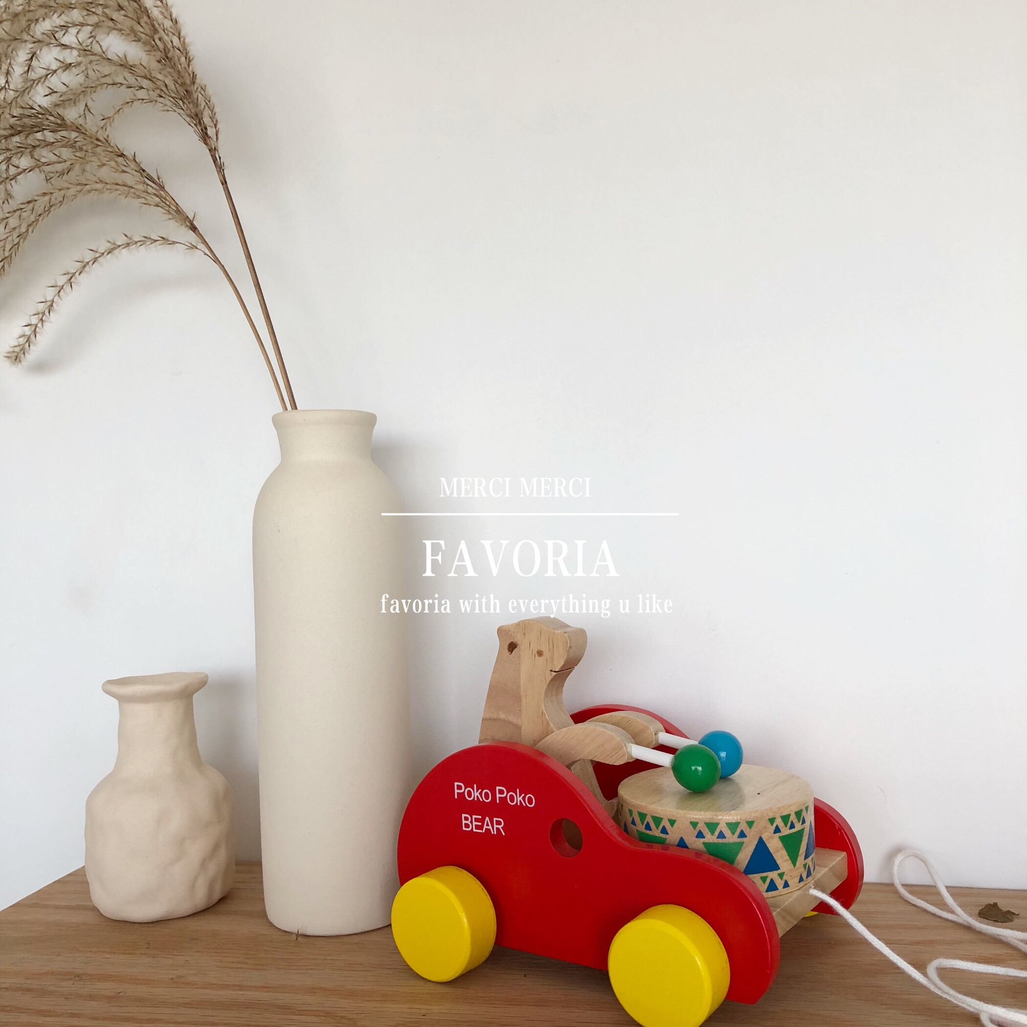 Favoria Korean style ins children's baby wooden pull-up toy gift walking pull-up cute and Mengmeng da 