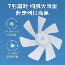 JLLDS01DM DC variable frequency soft wind meter Xiaomi natural wind fan blades 7 feathers white fan blades 7 blades