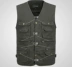 Trung niên xuân và mùa thu nhiều túi cotton vest nam cotton vest ngoài trời câu cá phóng viên vest vest áo ba lỗ nam form rộng Áo vest cotton