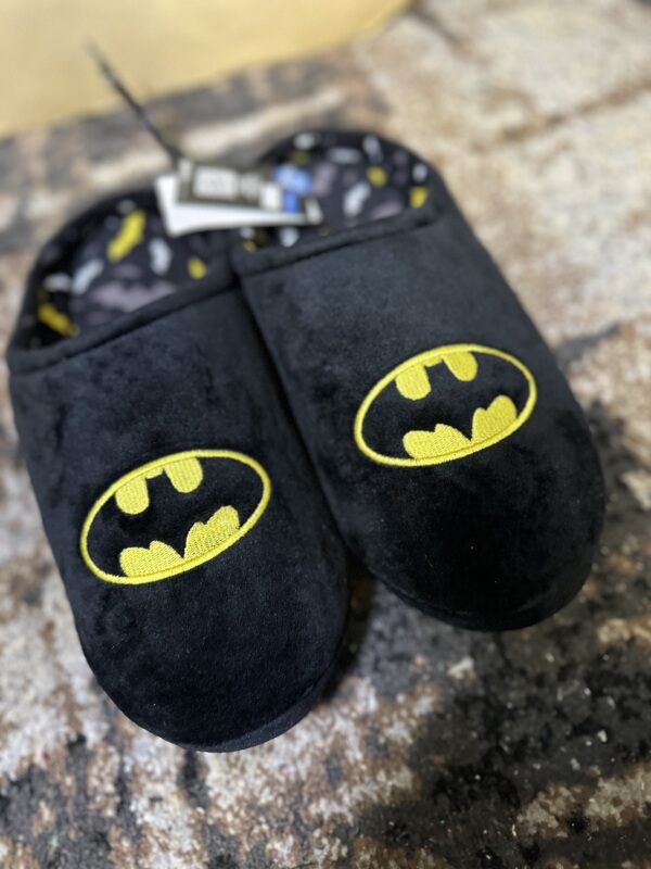 Dc Authentic Batman Plush Slippers Ground up Classic Superhero Ip Autumn and Winter Home Slippers