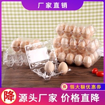 Factory direct sales disposable egg tray salted duck egg plastic box transparent soil egg packaging box quail egg box