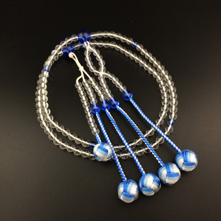 Wonderful lotus japanese royal rosary nichiren lotus 108 beads white crystal blue crystal oda scroll room