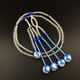 Wonderful Lotus Japanese Royal Rosary Nichiren Lotus 108 beads white crystal blue crystal Oda scroll room