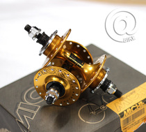 @BIKE FIXED GEAR Italian MICHE Field Hub 32 Hole Double Dead Fly Gold