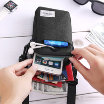 Multifunctional Running Mobile Phone Bag Woman Passport Bag Single Shoulder Inclined Satchel Multifunction Outdoor Sport Wear Leather Belt small purse male