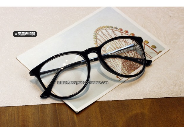 Phiên bản tiếng Hàn của hộp lớn khung mắt thủy triều phẳng gương retro cá tính kính khung nữ tròn mặt kính nam kính dior