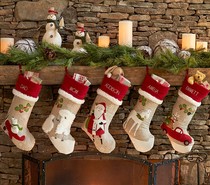 Linen cotton Christmas stockings Christmas gifts Christmas decorative socks Christmas gift bags