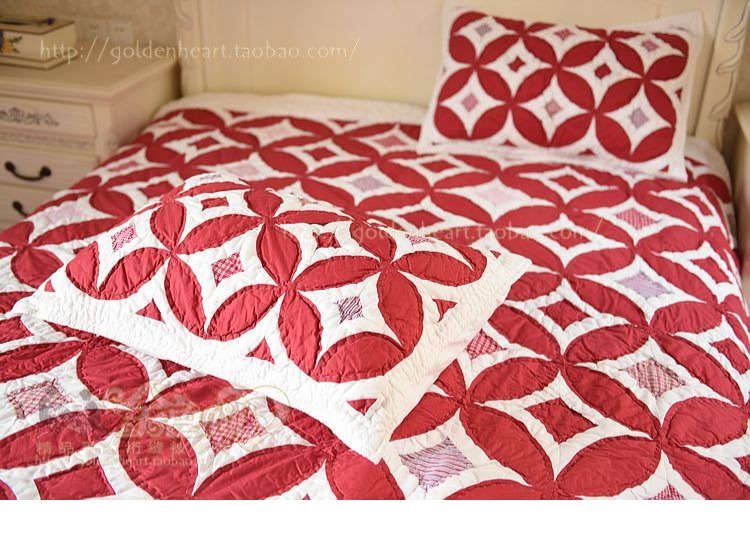 Vòng tròn tiền chắp vá * quilting chắp tay là chăn ba mảnh điều hòa không khí ba mảnh là mùa hè mát mẻ ga trải giường mùa hè