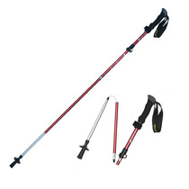 Outdoor Mountaineering Leisure Folding Rod Portable 38cm Ultra Light Three-section Cutch Crutches