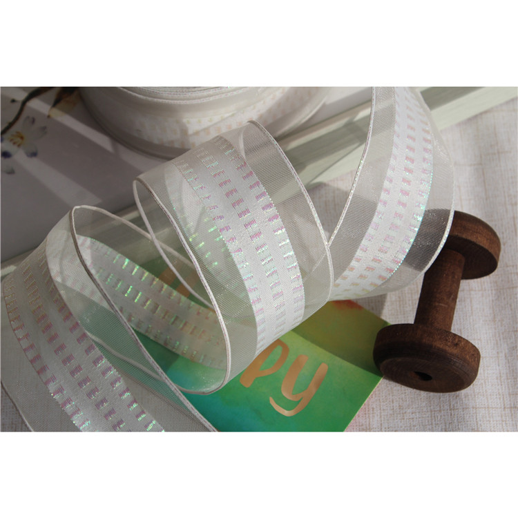 White Magic Color Laser Webbing Webbing Side Styling Ribbon Gift Wrapping Handcrafted Hand Ledger Decorative Accessories DIY