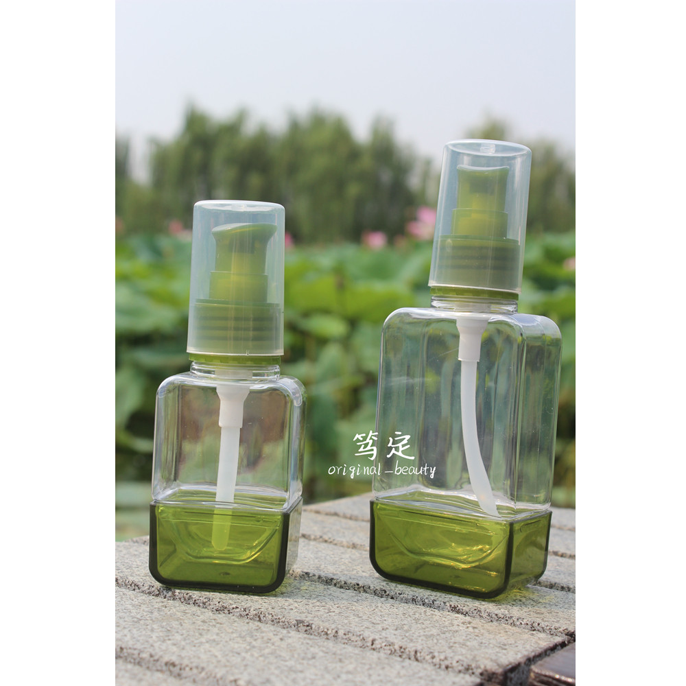 European and American orders fresh green emulsion essence bottle 60 100ml cosmetics travel portable packaging empty bottle