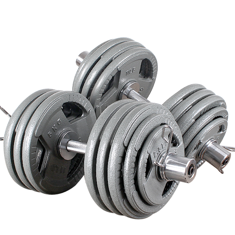 Metal Olympic bar dumbbell paint sports large weight adjustable arm muscle men's home fitness equipment pair