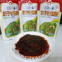 Domestic three-in-one Korean-style Sugkimchi 215g Yanbian Korean sour and spicy crisp rice side dishes