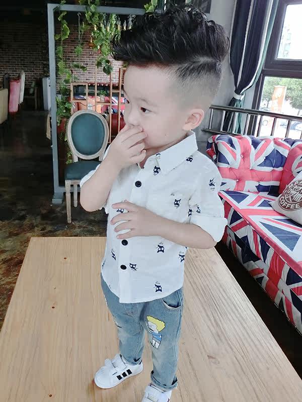 Chemise garcon à manche longue - Ref 2077030 Image 9