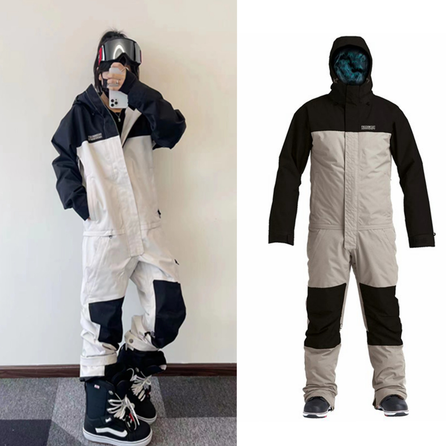 Airblaster ski suit with ski suit freedom AB Pill Veneer Waterproof Warm Beast