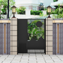 Luxury wrought iron courtyard door double door electric door rural yard Louver Gate home country outdoor villa door