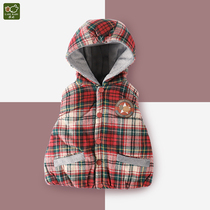 (2 pieces) Rabbi flagship autumn and winter childrens vest wearing foreign style male and female baby vest horse jacket jacket