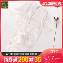 Rabbi childrens clothing spring and autumn baby pajamas for men and women home clothes set cotton infant and young clothes