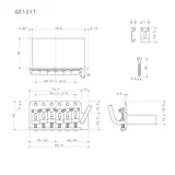 Nissan Gotoh Fender Vintage 57 62 Retro Single Single Bridge GE101T/GE101TS