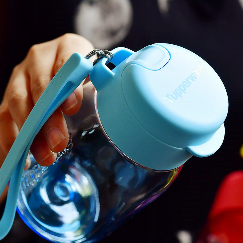 Tupperware Penguin Doodle Cup 350ml Ngày trẻ em Sinh viên cầm tay Leakproof Cup cc Straw Cup Chính hãng - Tách binh dung nuoc