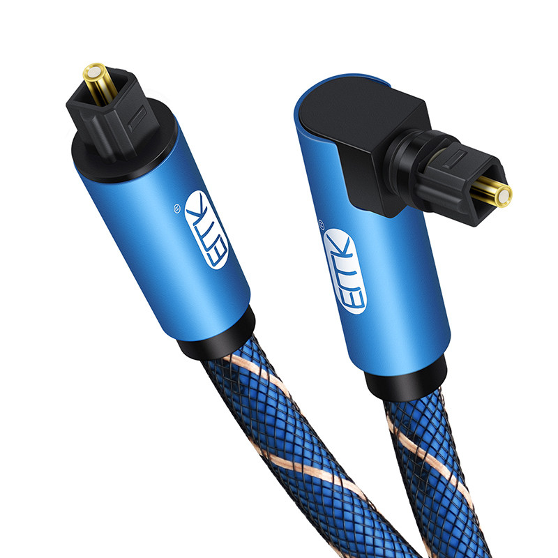 Easy Mike Fiber Audio Wire Elbow Digital SPDIF Power Amplifier Sound Square Port TV Connection 5 1 Channel