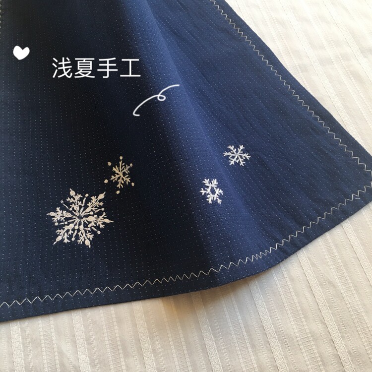 Snowflake manual embroidery DIY material package beginning kit non-Soda embroidery graduation gift confession letter to boyfriend
