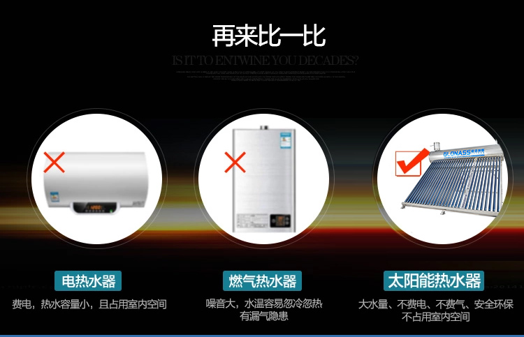 bình nước năng lượng mặt trời GLONASS Zijin siêu dẫn ống chân không lưu trữ phụ ba kho chứa cabin đôi ba cabin không gian năng lượng mặt trời máy nước nóng - Máy đun nước nóng lạnh ariston