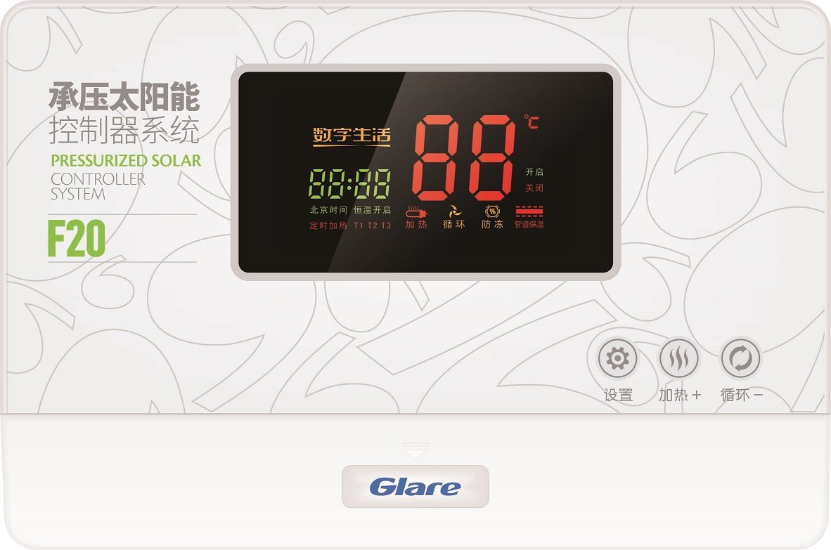 GLONASS superconducting pressure-bearing solar integrated intelligent controller shows the temperature timing heating
