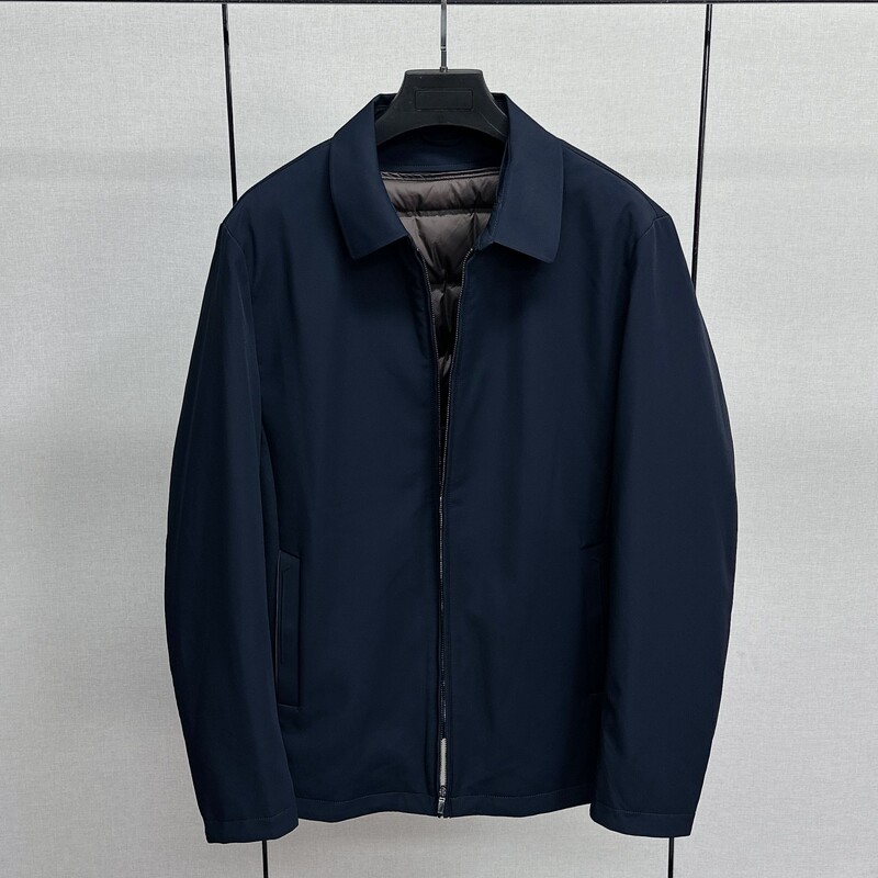 Removable down Liner, Milk Silk Triple Protection, Executive Jacket, Men's Autumn and Winter Reversible Lapel down Jacket Removable down Liner, Milk Silk Triple Protection, Executive Jacket, Men's Autumn and Winter Reversible Lapel down Jacket