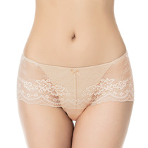 Sexy seductive mid-waist sheet No marks ladys underwear Transparent lace pure cotton stall Triangle pants Head Fire Hot Princess