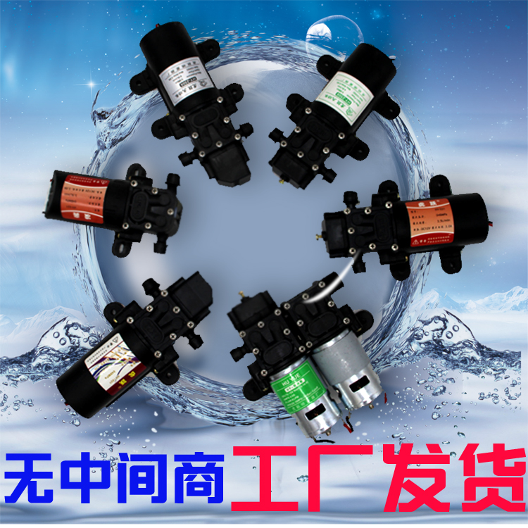 12v Electric Sprayer Pump Motor Small Water Pump Motor Self-Suction Diaphragm Pump Intelligent Pump Car Wash Water Pump Accessories
