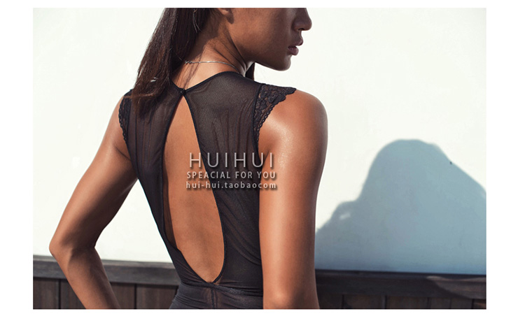 Hui girl HUIHUI siêu mỏng nụ lưới khâu corset quần áo dính liền có thể được mặc bên ngoài nội y siêu mỏng