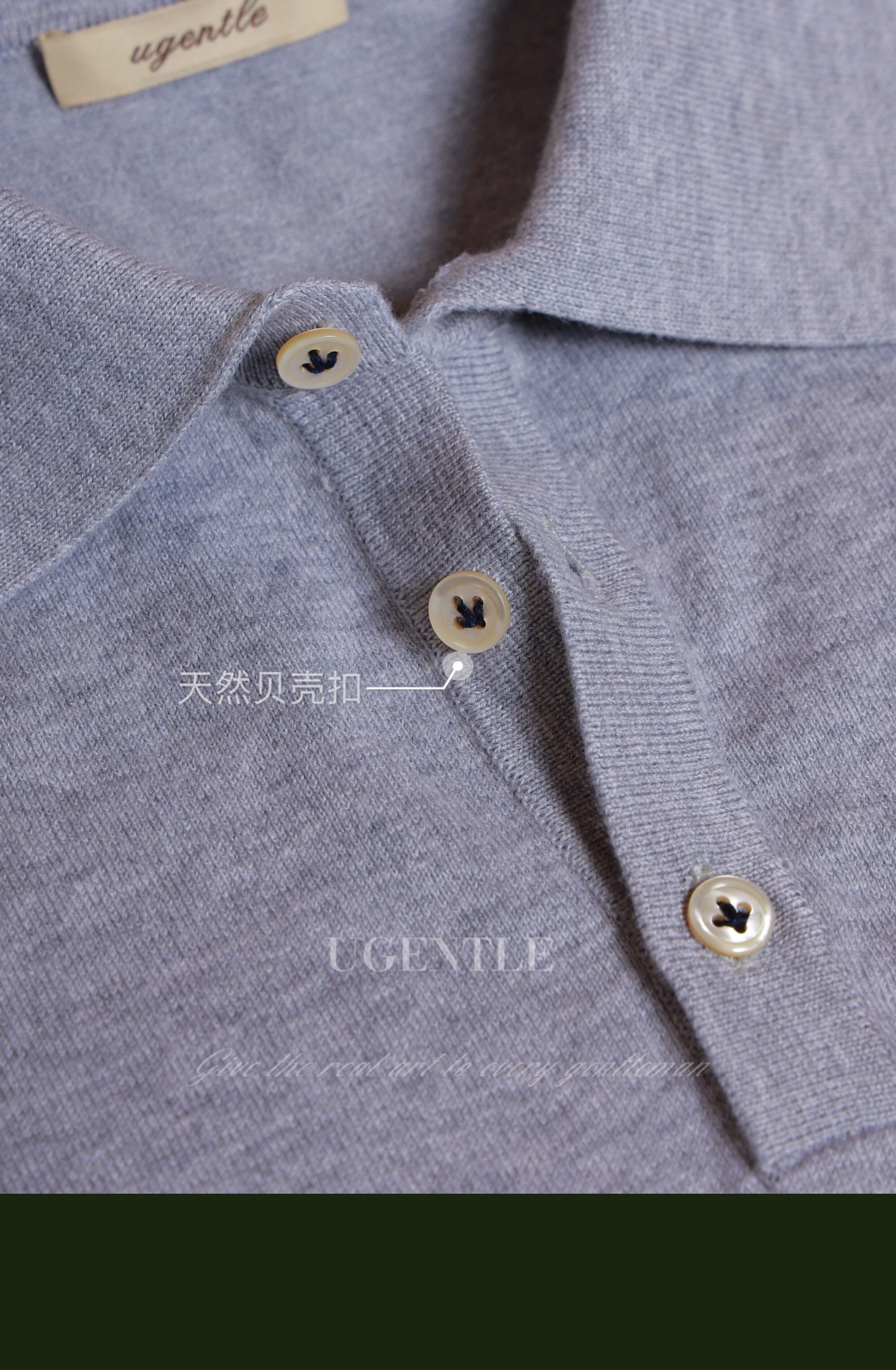 UGENTLE Мужской марка лето кардинг Орл Когтя оболочка с застежкой продвинутый серая рубашка-поло короткий рукав рубашка поло 