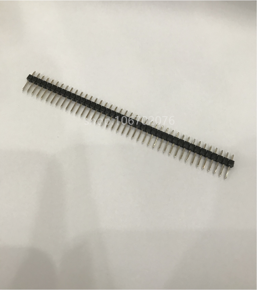 Needle Single row small black clamp 2 54mm pitch needle 1*40P needle length 11mm gold plated environmental protection