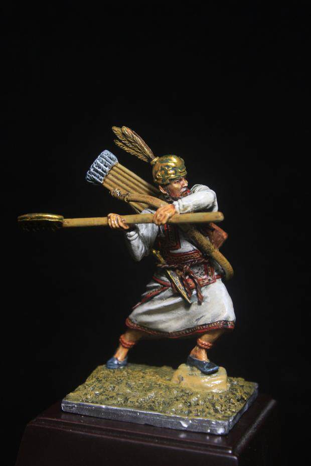 1/30 60mm 锡金属中国古代兵人模型 商代 商朝武士