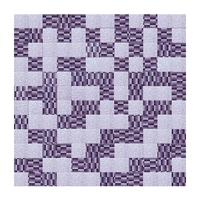 Коричневая 25 квадратная сетка серебро+фиолетовый