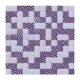 Коричневая 25 квадратная сетка серебро+фиолетовый
