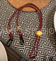 Guotide limited mask hanging rope handmade weaving pattern decoration glasses double neck hanging state tide