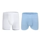 Ba khẩu súng quần lót nam võ sĩ cotton boxer giữa eo cao sườn trung niên lỏng lẻo cỡ lớn 50036B0 - Nam giới