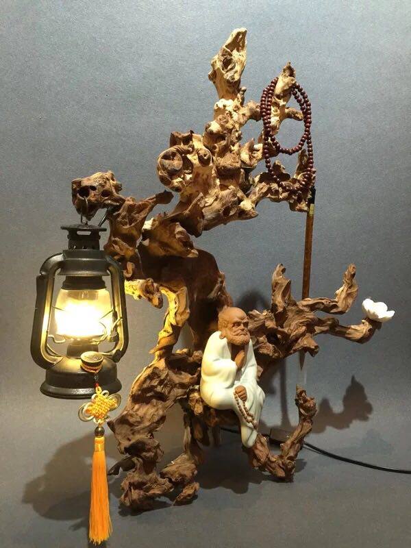 Shepherd Metal Filament Material China Wind Root Archive Tree Root Wood Shew Wood Sheep Aquarium Water View