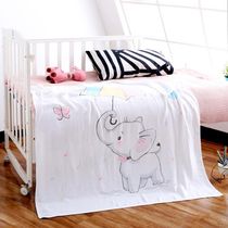 Bamboo fiber childrens towel blanket summer cool quilt double-layer gauze square baby bath towel multi-purpose pure cotton bamboo quilt