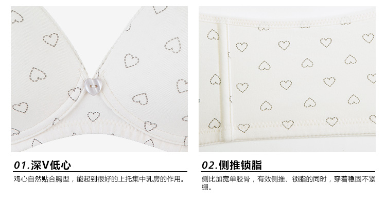 Mùa hoa cổ xưa và hiện đại nữ sinh trung học đồ lót định hình cốc mỏng cotton thoáng khí Không có vòng thép thoải mái áo ngực thể thao 0GS12 do lot cho hoc sinh