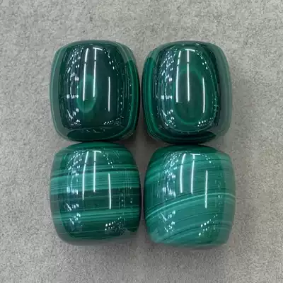 Qiaoyi Jewelry 8170 Natural Raw Mineral Malachite Bucket Beaded Pearl Road Road DIY Jewelry Accessories 14 * 16mm