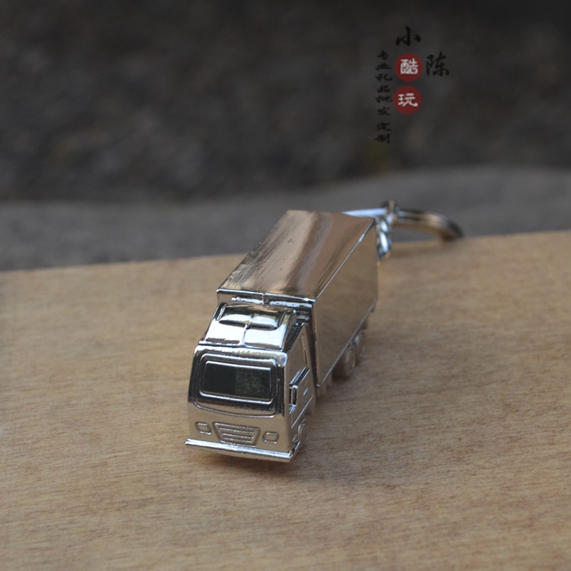 Zinc alloy new car key buckle small van metal key buckle solid model style customizable LOGO