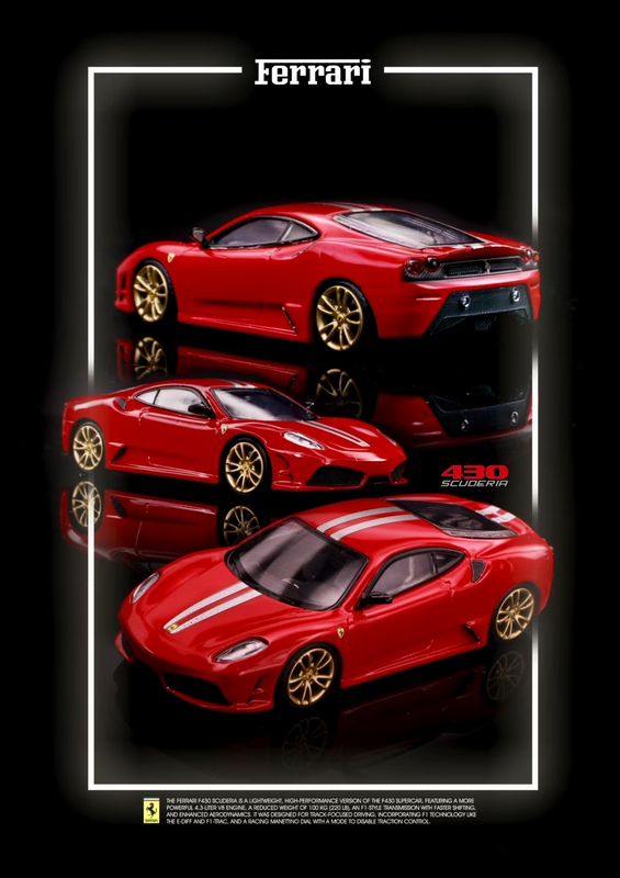 [in Stock] Little Hunter 1:64 Ferrari F430 Scuderia Alloy Car Model
