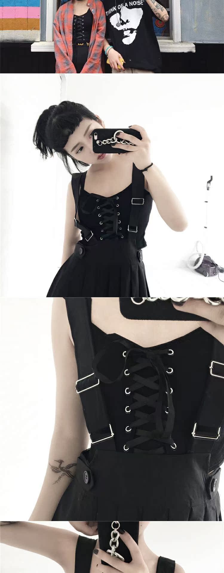 Mùa hè phiên bản Hàn Quốc của băng bó Slim phần ngắn của áo quây rốn mặc một chiếc áo vest nhỏ học sinh cơ sở nữ shop quần áo nữ